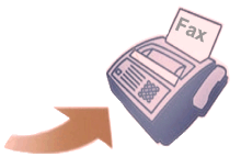 Email is deliverd to a fax machine using BizFax Pro